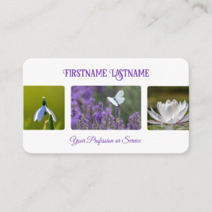 Tarjeta De Visita Flores de paisajismo florista de jardineros paisaj