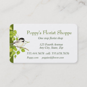 Tarjeta De Visita Flores de pollo florista