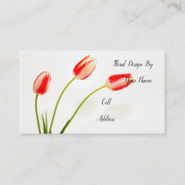 Tarjeta De Visita Flores de primavera