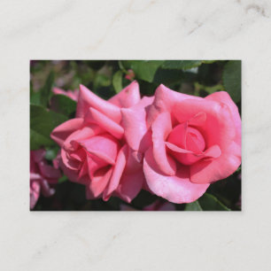 Tarjeta De Visita flores de rosa rosa encantadoras profesionales