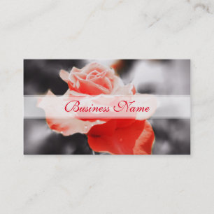 Tarjeta De Visita Flores de Rosa Vintage #2