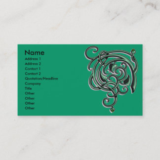 Tarjeta De Visita Flores decorativas antiguas