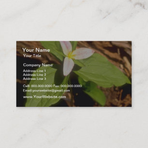 Tarjeta De Visita Flores del Trillium