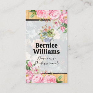 Tarjeta De Visita Flores florecientes