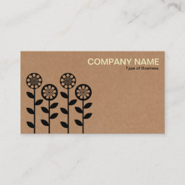 Tarjeta De Visita Flores geométricas - caja de cartón Tex