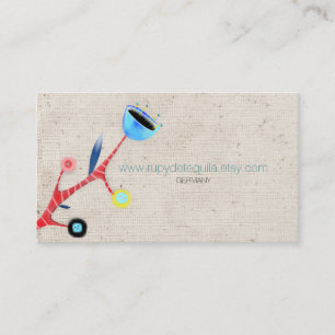 Tarjeta De Visita Flores hechas en Alemania por manos mexicanas