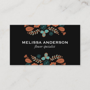 Tarjeta De Visita Flores Ilustración II