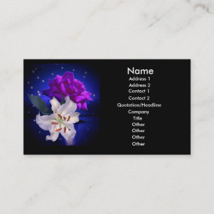 Tarjeta De Visita Flores mágicas