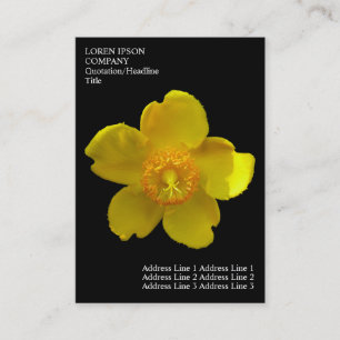 Tarjeta De Visita Flores mínimas - Hierba de San Juan - Negro