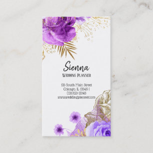 Tarjeta De Visita Flores modernas de Moda de vidrio