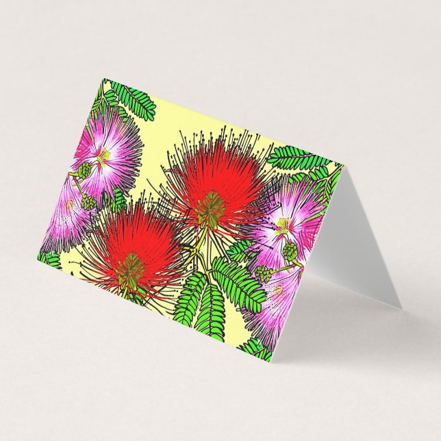 Tarjeta De Visita Flores nativas do Brasil (Anverso)