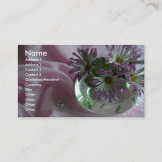 Tarjeta De Visita flores nocturnas