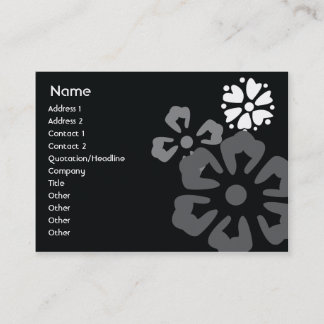 Tarjeta De Visita Flores - rechonchas