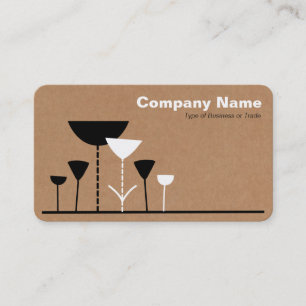 Tarjeta De Visita Flores retro - Fondo de la caja de cartón