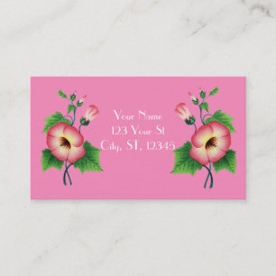 Tarjeta De Visita Flores rosa de inicio, Thunder_Cove 
