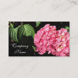 Tarjeta De Visita Flores rosadas del Hydrangea