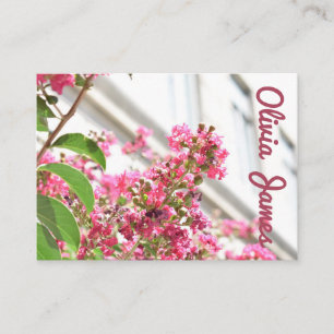 Tarjeta De Visita Flores rosas primavera Nueva York Arquitectura NYC
