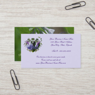 Tarjeta De Visita Flores silvestres de Virginia Bluebells