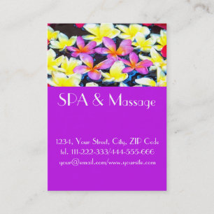 Tarjeta De Visita Flores tropicales