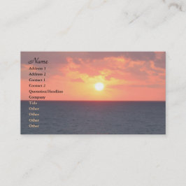 Tarjeta De Visita Florida Sunrise