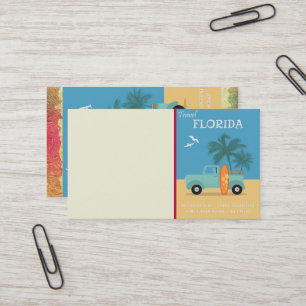 Tarjeta De Visita Florida:Tarjeta de Negocios de Viaje