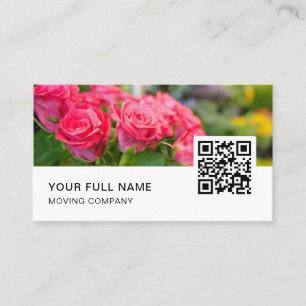 Tarjeta De Visita Florisco QR Code Logo Medios sociales