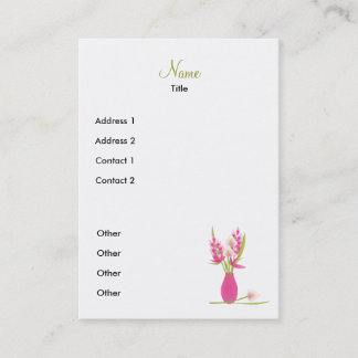 Tarjeta De Visita Florisco-rosa