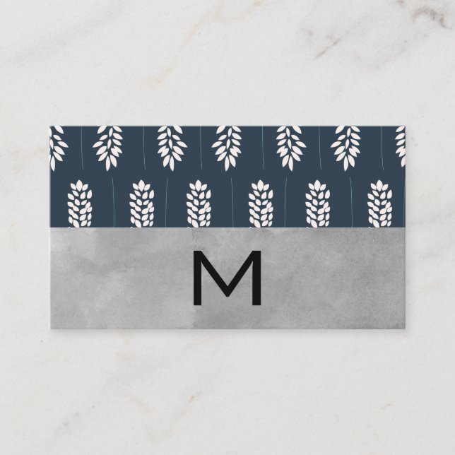 Tarjeta De Visita Florismo | Bloque monográfico y acuarela (Anverso)