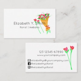 Tarjeta De Visita Florismo minimalista