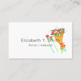 Tarjeta De Visita Florismo minimalista