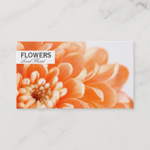 Tarjeta De Visita Florismo   Naranja elegante (recogida/entrega)
