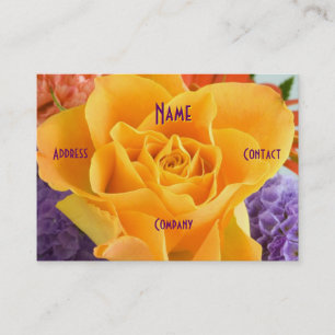 Tarjeta De Visita Florismo - Rosa amarilla