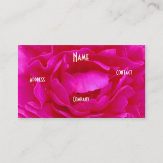 Tarjeta De Visita Florismo - Rosa azul rosado