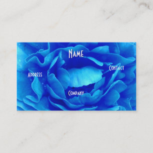 Tarjeta De Visita Florismo - Rosa rosa azul