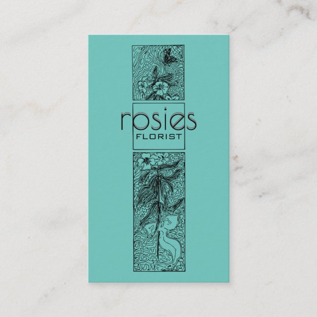 Tarjeta de visita Florist (Anverso)