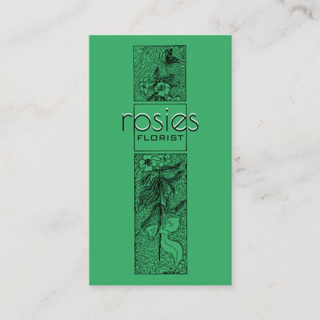 Tarjeta de visita Florist (Anverso)