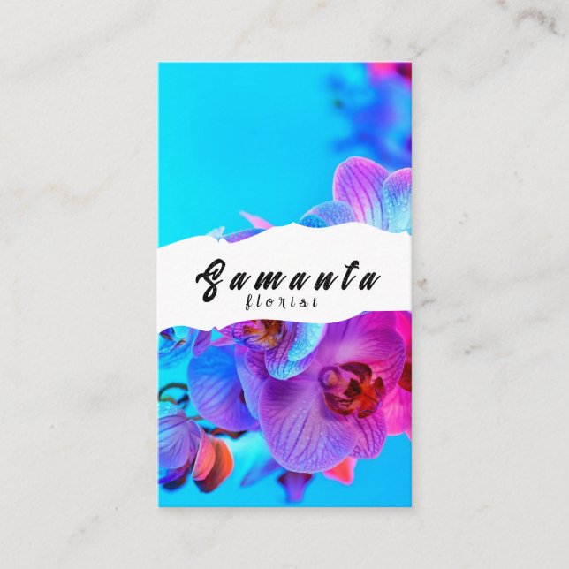 Tarjeta de visita Florist (Anverso)