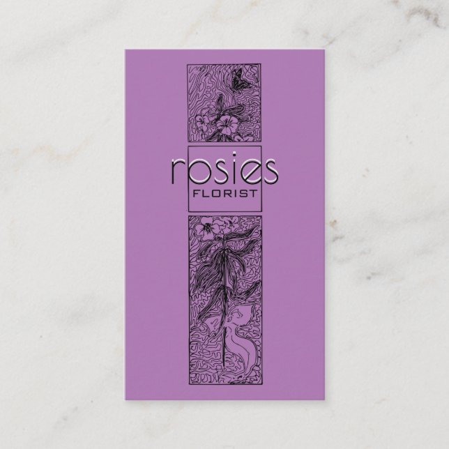 Tarjeta de visita Florist (Anverso)