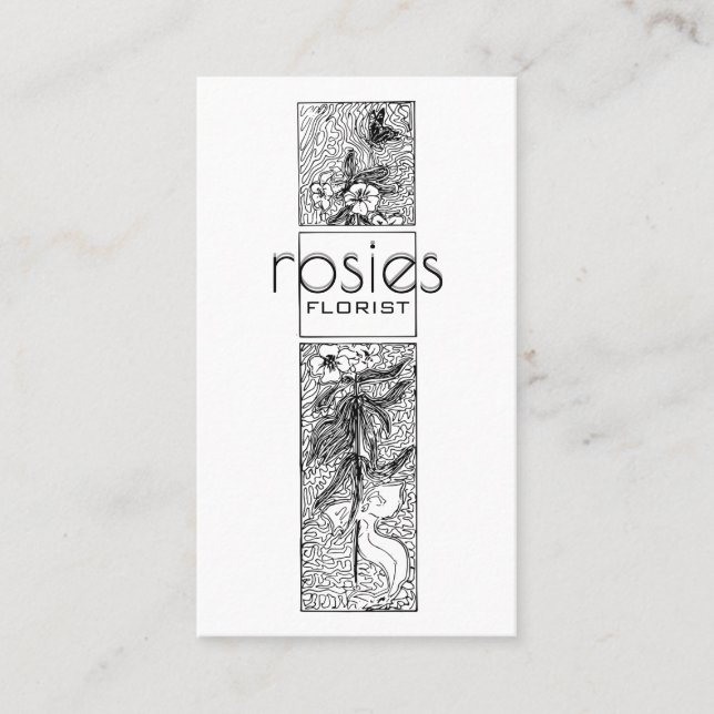 Tarjeta de visita Florist (Anverso)