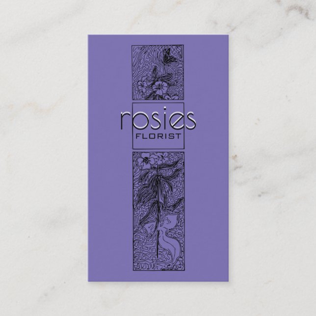 Tarjeta de visita Florist (Anverso)