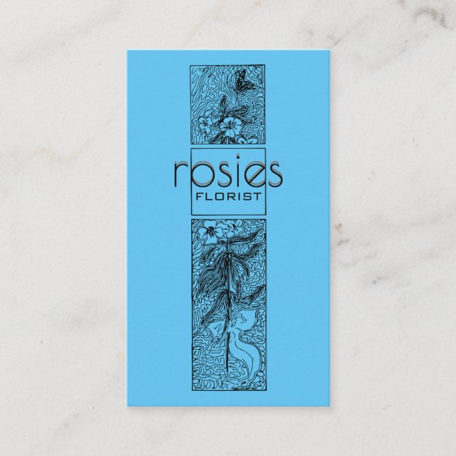 Tarjeta de visita Florist (Anverso)