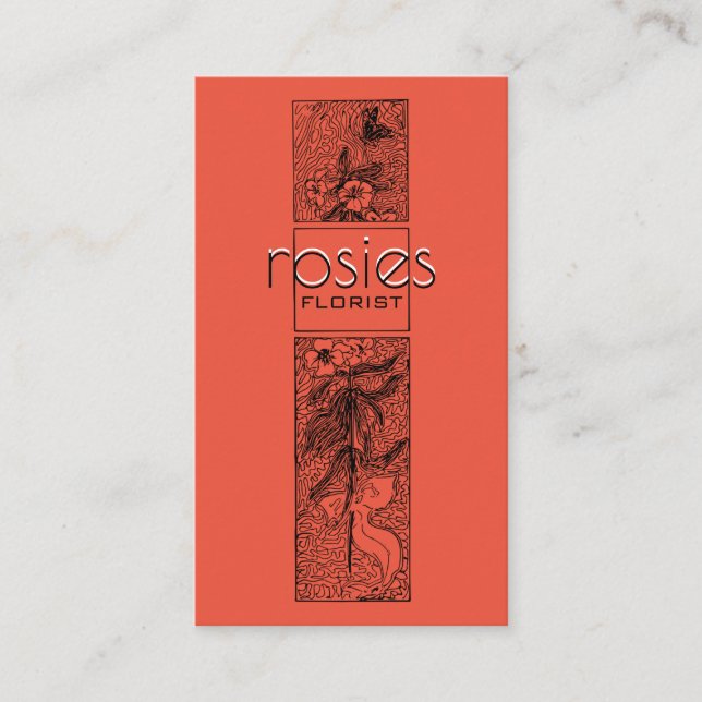 Tarjeta de visita Florist (Anverso)