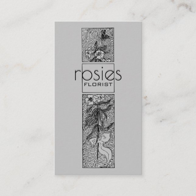 Tarjeta de visita Florist (Anverso)
