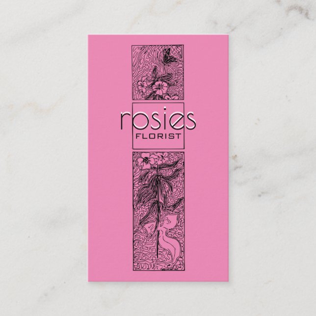 Tarjeta de visita Florist (Anverso)