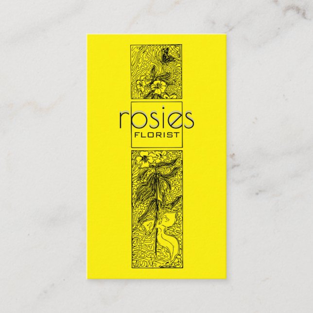 Tarjeta de visita Florist (Anverso)