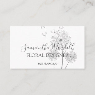 Tarjeta de visita Florist de Ilustracion Floral