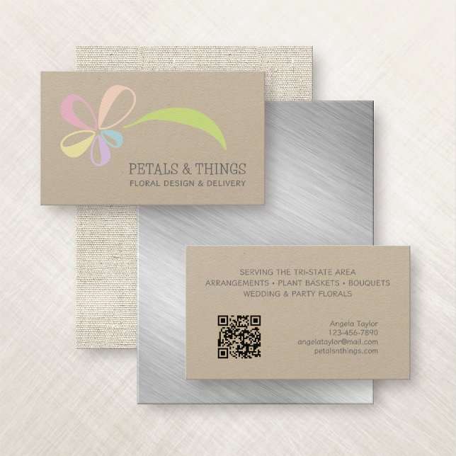 Tarjeta De Visita Florist Flowers Bouquet (Subido por el creador)