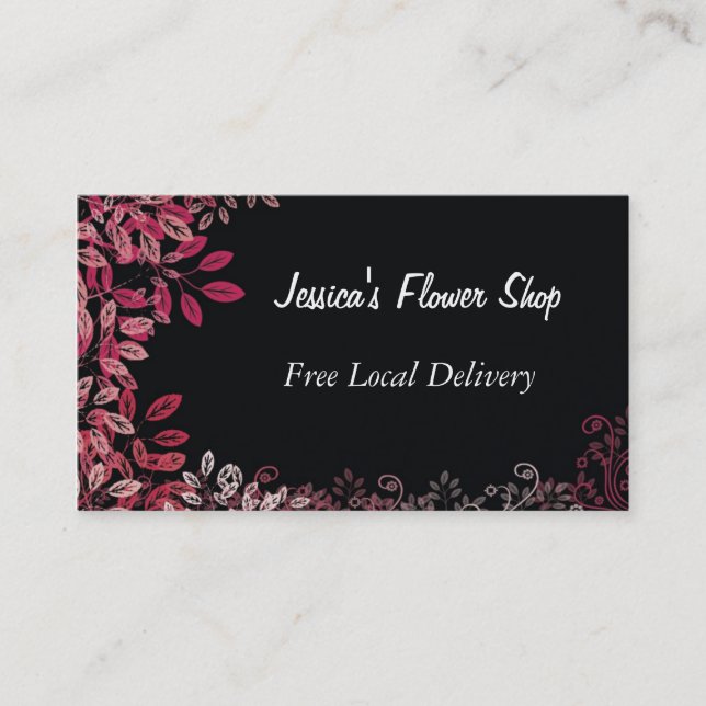 Tarjeta de visita Florist Shop (Anverso)