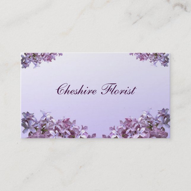 Tarjeta De Visita Florista (Anverso)
