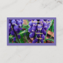 Tarjeta De Visita Florista de Jacinto de Uva